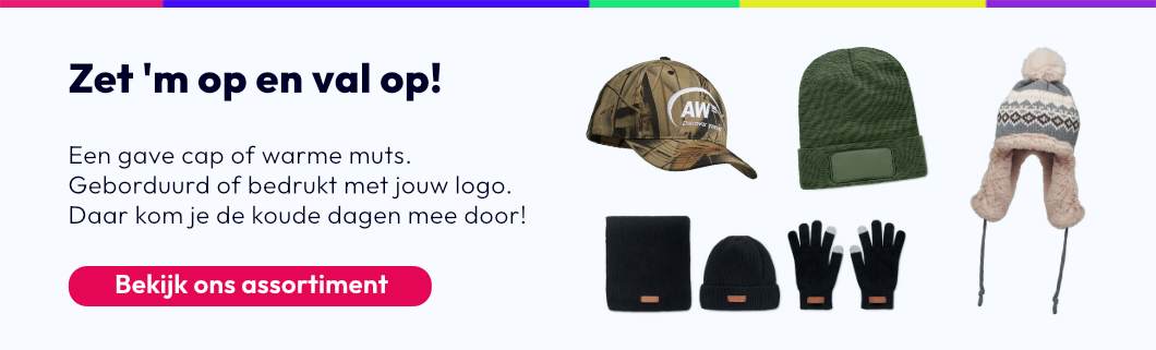 Bedrukte of geborduurde caps en hoedjes